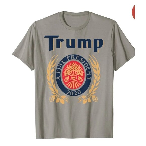 TRUMP A FINE PRESIDENT 2020 Beer Lover T-Shirt - Picture 1 of 1